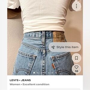 Levi's High-Rise Light Blue Denim Jeans